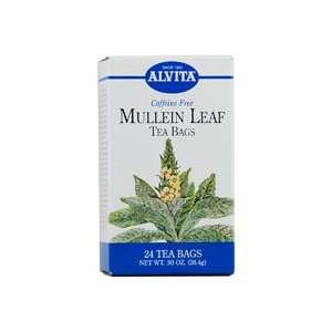 Alvita Tea   Tea   Mullein Leaf 24 Bag: Grocery & Gourmet Food