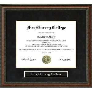 MacMurray College (MAC) Diploma Frame 