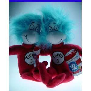   Seuss Cat in the Hat Thing 1 & Thing 2 Plush Doll 2 Pack: Toys & Games