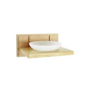   Croydex WA971976YW Maine Rubberwood Soap Dish, Oak