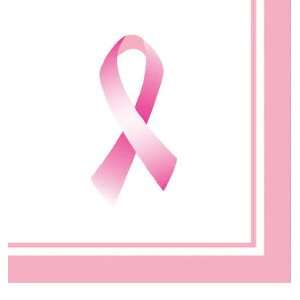  Pink Party Ribbon of Hope Lunch Napkins 16 Pack Health 