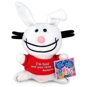  its happy bunny plush doll   Im bad and you love it 