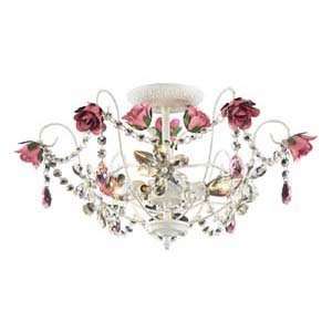  Mary Kate and Ashley 4052/3 Rosavita White Flush Mount 