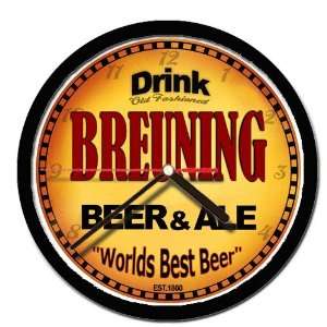  BREUNING beer and ale cerveza wall clock: Everything Else