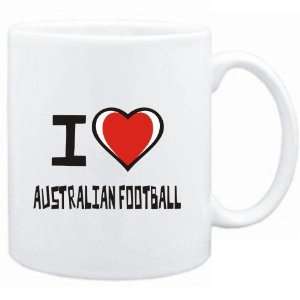  Mug White I love Australian Football  Sports