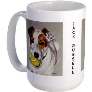  Jack Russell Terrier Large Mug by  Everything 