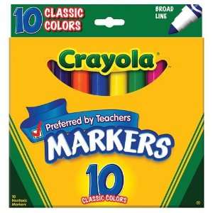   Broad Line 10 Markers In A Pack (Pack of 6) 60 Markers Total: Office