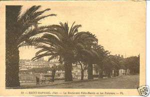 Saint Raphael France Boulevard Felix Martin postcard  