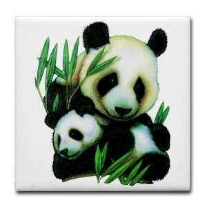  Tile Coaster (Set 4) Panda Bear And Cub: Everything Else