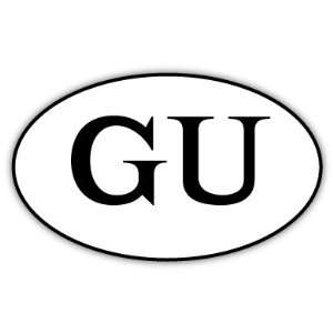  GU Guam car bumper sticker decal 5 x 3 