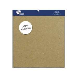  Paper Accents Cardstock 8x 8 Recycled Brown Bag 15pc 
