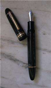 GREAT MONTBLANC MEISTERSTUCK 149 BLACK & SOLID GOLD 18 CARATS FOUNTAIN 