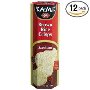Ka me Brown Rice Crisp Szechuan, 3.7 Ounce Boxes (Pack of 12)