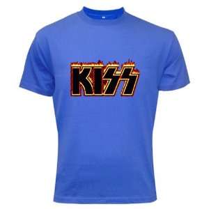  Kiss Band Music Blue Color T shirt Logo II  