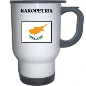  Cyprus   KAKOPETRIA White Stainless Steel Mug 