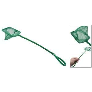 Como Metal Plastic Twisted Handle Green Small Fishing Net:  