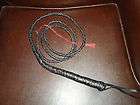 seven foot bull whip bullwhip braided leather black cowboy western