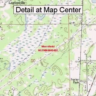 USGS Topographic Quadrangle Map   Merrifield, Minnesota (Folded 