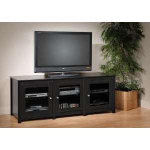   Panel LCD / Plasma TV Console 3 Glass Doors By Prepac: Home & Kitchen