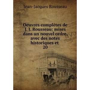  Oeuvres complÃ¨tes de J. J. Rousseau mises dans un 