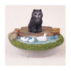  Blue Chow Candle Topper Tiny One A Day on the Lake