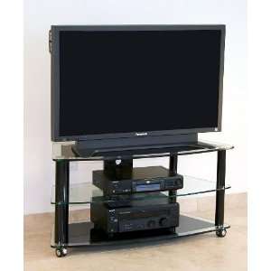  43 Glass Flat Panel TV Stand TD117B: Furniture & Decor