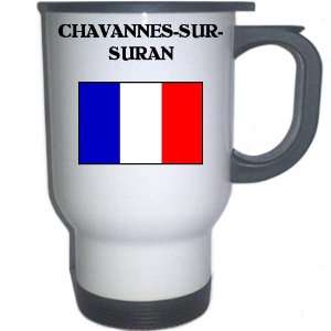  France   CHAVANNES SUR SURAN White Stainless Steel Mug 