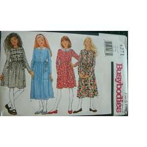  GIRLS DRESS SIZE 12 14 BUSYBODIES BY BUTTERICK FAST & EASY 