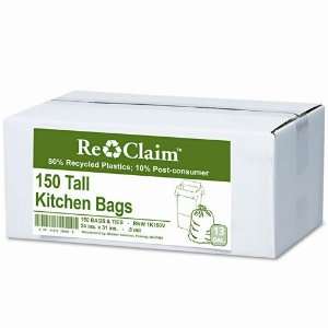  Webster : Re Claim Tall Kitchen Bags, 13 gallon, 0.8mil 
