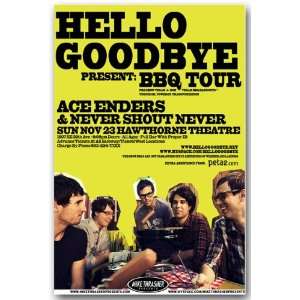    Hellogoodbye Poster   Concert Flyer   BBQ Tour