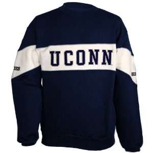  Connecticut Huskies (UConn) Navy Panel Fleece Sweatshirt 