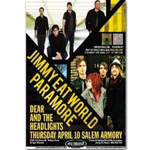    Jimmy Eat World Poster   A Concert Flyer   Paramore