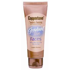  Coppertone Sunless Tanning Gradual Tan, Faces (2.5 Ounces 