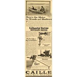  1919 Ad Caille Perfection Motors Liberty Drive Rowboat 