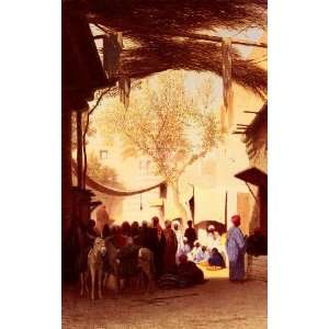   Market Place, Cairo, By Frere Charles Theodore