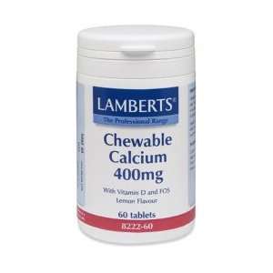 Lamberts Lamberts, Chewable Calcium 400mg, 60 Tablets.  