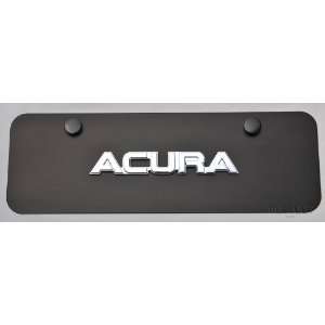  Acura 3D Logo on Black steel License Plate: Automotive