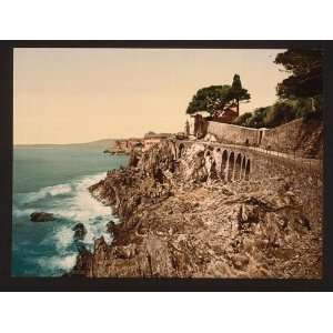   Reprint of The Cliffs of Quinto, Nervi, Genoa, Italy
