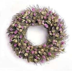 Pods and Twigs Preserved Autumn Wreath Fall Door Wreath  