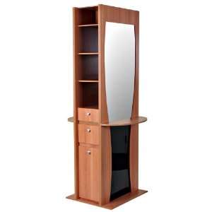    Newark Pearwood Double Styling Station With Mirror: Beauty