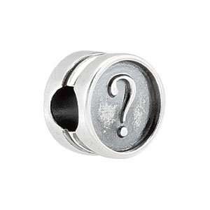    27996 Silver 10.60 Mm Kera Question Mark Cylinder Bead: Jewelry