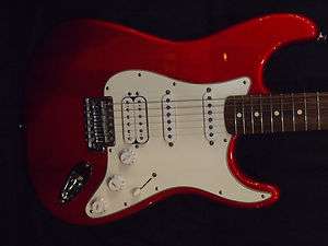 Fender Standard Stratocaster Strat HSS Candy Apple Red Rosewood  