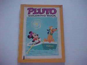 Vintage Watkins Strathmore 1963 WDP Pluto Coloring Book  