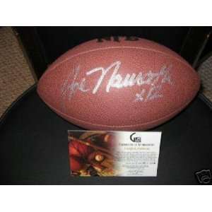  Joe Namath Signed Football   Autographed Footballs: Sports 
