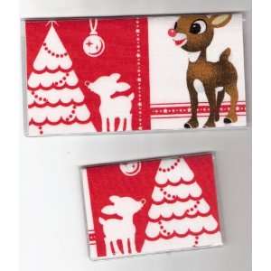  Checkbook Cover Debit Set Rudolph the Red Nose Reindeer 