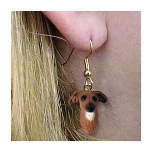 Italian Greyhound Earrings Hanging