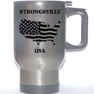  US Flag   Strongsville, Ohio (OH) Stainless Steel Mug 