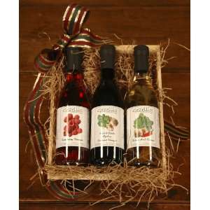 Gourmet Vinegar Gift Tray Sampler:  Grocery & Gourmet 