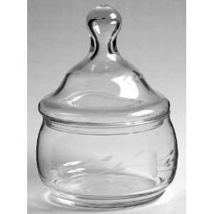 Princess House Crystal Heritage Candy Dish with Lid, Crystal Tableware