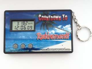 Retirement Countdown Timer Novelty Great Gift Clock  